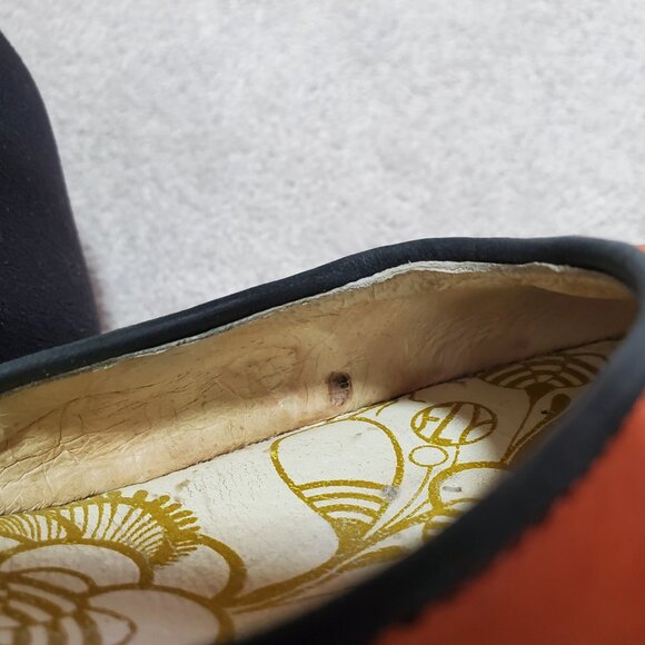 FLY LONDON Yake Ankle Strap Wedge Shoes Heels Leather Poppy Orange Women's 38 - Picture 12 of 13